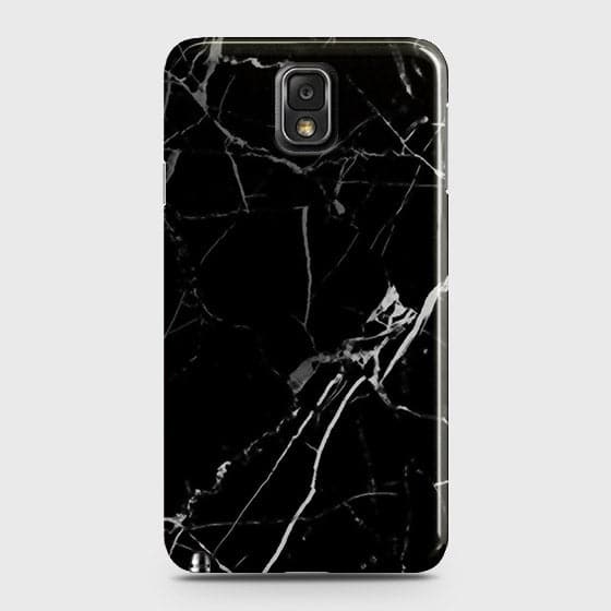 Samsung Galaxy Note 3 - Black Modern Classic Marble Printed Hard Case
