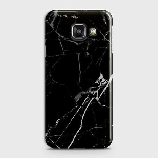 Samsung Galaxy A510 (A5 2016) - Black Modern Classic Marble Printed Hard Case