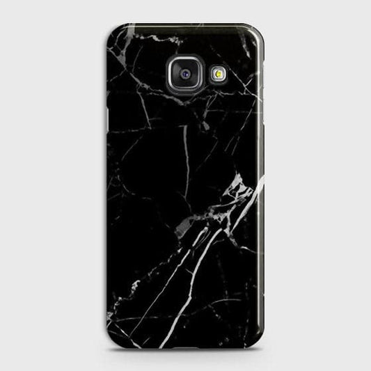 Samsung A310 - Black Modern Classic Marble Printed Hard Case