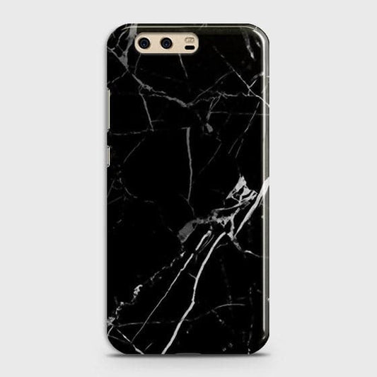 Huawei P10 Plus - Black Modern Classic Marble Printed Hard Case