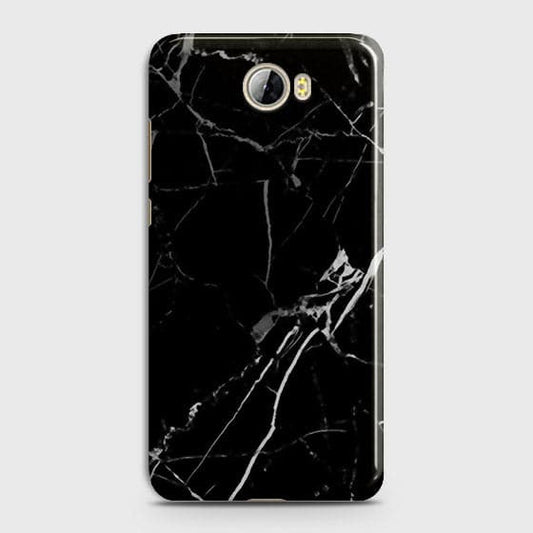 Huawei Y5 II - Black Modern Classic Marble Printed Hard Case