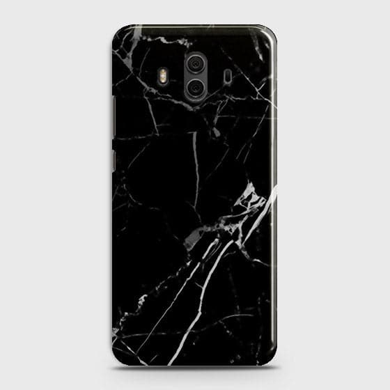 Huawei Mate 10 - Black Modern Classic Marble Printed Hard Case