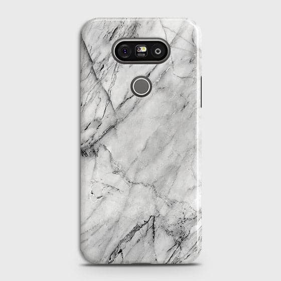 LG G5 Cover - Matte Finish - Trendy White Floor Marble Printed Hard Case with Life Time Colors Guarantee - D2