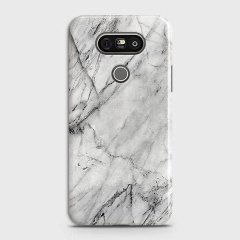 LG G5 Cover - Matte Finish - Trendy White Floor Marble Printed Hard Case with Life Time Colors Guarantee - D2