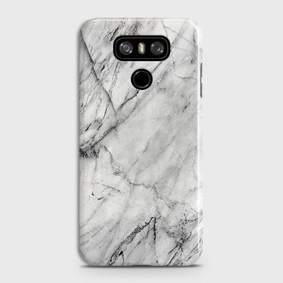 LG G6 Cover - Matte Finish - Trendy White Floor Marble Printed Hard Case with Life Time Colors Guarantee - D2