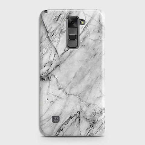 LG Stylus 2 / Stylus 2 Plus / Stylo 2 / Stylo 2 Plus Cover - Matte Finish - Trendy White Floor Marble Printed Hard Case with Life Time Colors Guarantee - D2