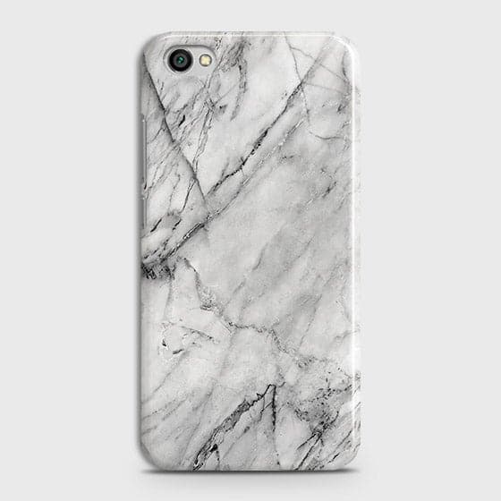 Xiaomi Redmi Note 5A Cover - Matte Finish - Trendy White Floor Marble Printed Hard Case with Life Time Colors Guarantee - D2