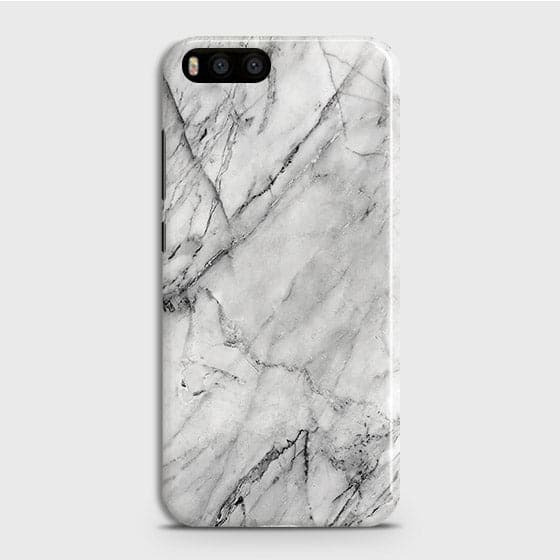 Xiaomi Mi 6 Cover - Matte Finish - Trendy White Floor Marble Printed Hard Case with Life Time Colors Guarantee - D2