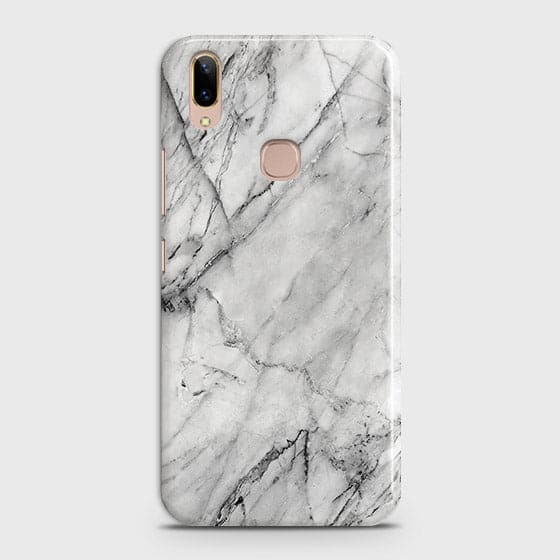 Vivo V9 / V9 Youth Cover - Matte Finish - Trendy White Floor Marble Printed Hard Case with Life Time Colors Guarantee - B71