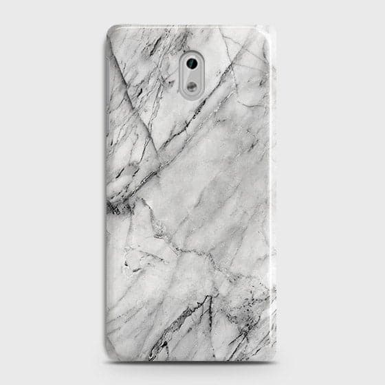 Nokia 3 Cover - Matte Finish - Trendy White Floor Marble Printed Hard Case with Life Time Colors Guarantee - D2