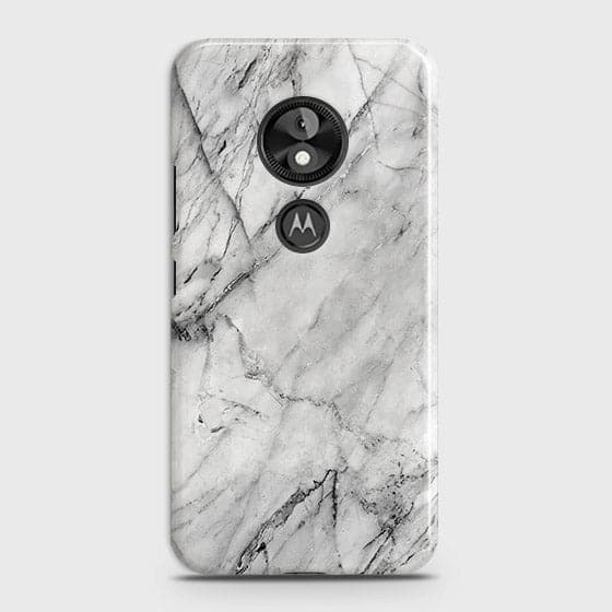 Motorola Moto E5 / G6 Play Cover - Matte Finish - Trendy White Floor Marble Printed Hard Case with Life Time Colors Guarantee - b44