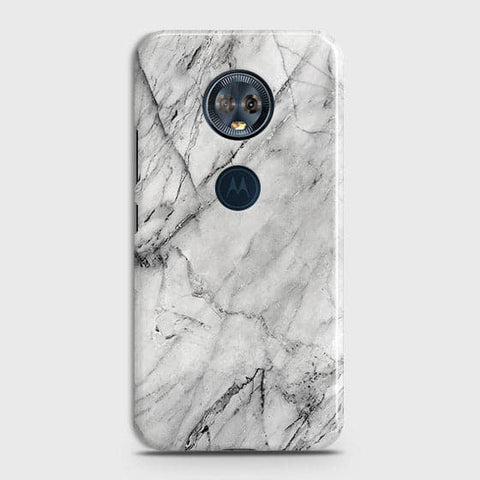 Motorola E5 Plus Cover - Matte Finish - Trendy White Floor Marble Printed Hard Case with Life Time Colors Guarantee - D2