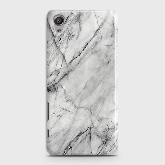 Sony Xperia XA Cover - Matte Finish - Trendy White Floor Marble Printed Hard Case with Life Time Colors Guarantee - D2