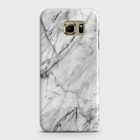 Samsung Galaxy S6 Edge Plus Cover - Matte Finish - Trendy White Floor Marble Printed Hard Case with Life Time Colors Guarantee - D2