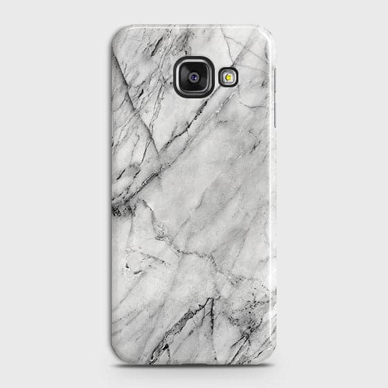 Samsung A310 Cover - Matte Finish - Trendy White Floor Marble Printed Hard Case with Life Time Colors Guarantee - D2
