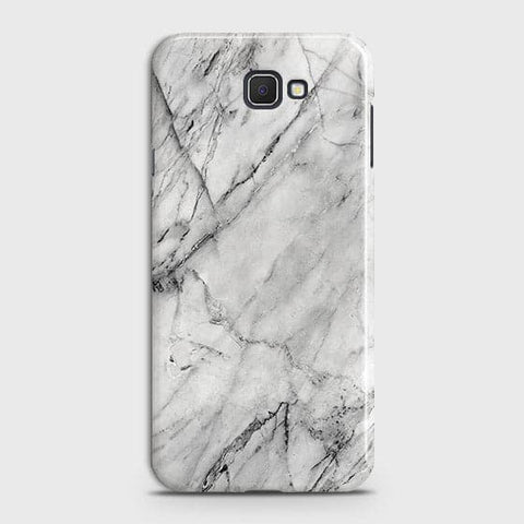 Samsung Galaxy J7 Prime Cover - Matte Finish - Trendy White Floor Marble Printed Hard Case with Life Time Colors Guarantee - D2