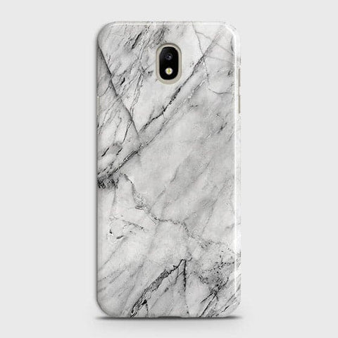 Samsung Galaxy J5 2017 Cover - Matte Finish - Trendy White Floor Marble Printed Hard Case with Life Time Colors Guarantee - D2