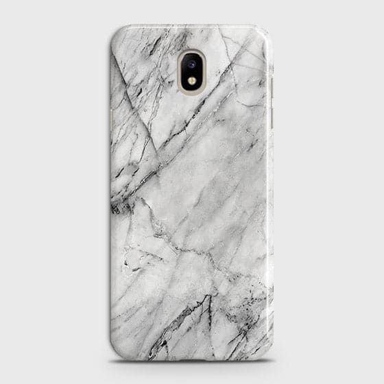 Samsung Galaxy J7 2017 Cover - Matte Finish - Trendy White Floor Marble Printed Hard Case with Life Time Colors Guarantee - D2