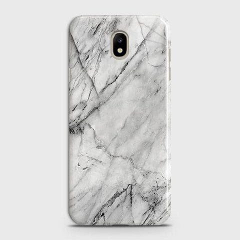 Samsung Galaxy J3 Pro Cover - Matte Finish - Trendy White Floor Marble Printed Hard Case with Life Time Colors Guarantee - D2