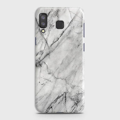 Samsung A9 Star Cover - Matte Finish - Trendy White Floor Marble Printed Hard Case with Life Time Colors Guarantee - D2