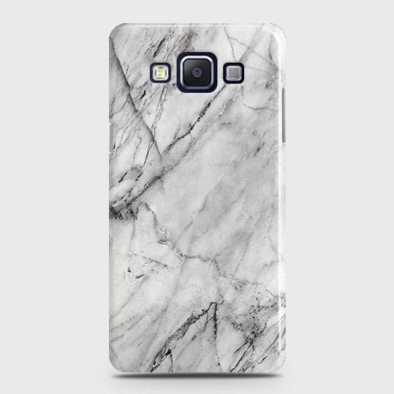 Samsung Galaxy E5 Cover - Matte Finish - Trendy White Floor Marble Printed Hard Case with Life Time Colors Guarantee - D2