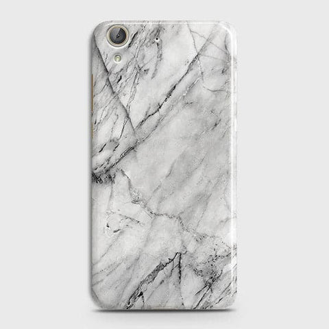 Huawei Y6 II Cover - Matte Finish - Trendy White Floor Marble Printed Hard Case with Life Time Colors Guarantee - D2