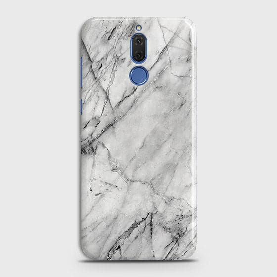 Huawei Mate 10 Lite Cover - Matte Finish - Trendy White Floor Marble Printed Hard Case with Life Time Colors Guarantee -  b48