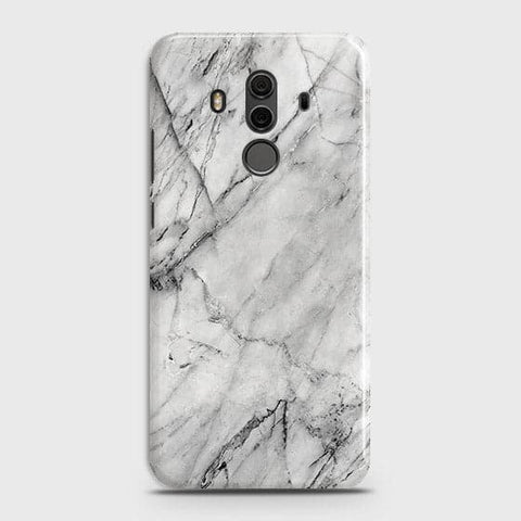 Huawei Mate 10 Pro Cover - Matte Finish - Trendy White Floor Marble Printed Hard Case with Life Time Colors Guarantee - D2