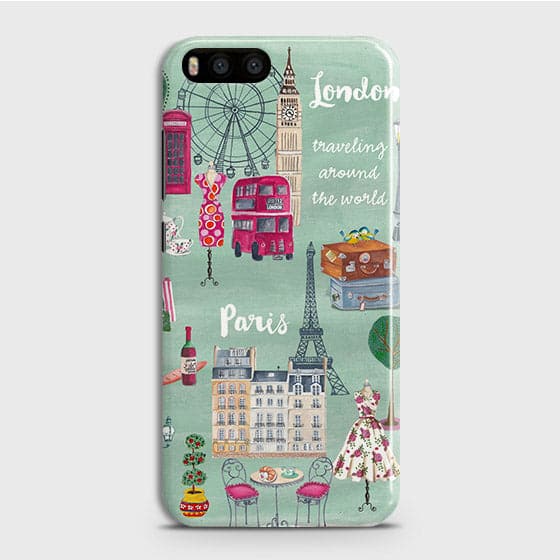 Xiaomi Mi 6 Cover - Matte Finish - London, Paris, New York Modern Printed Hard Case With Life Time Colors Guarantee