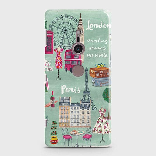 Sony Xperia XZ2 Cover - Matte Finish - London, Paris, New York Modern Printed Hard Case With Life Time Colors Guarantee With Life Time Colors Guarantee