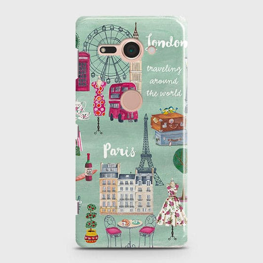 Sony Xperia XZ2 Compact Cover - Matte Finish - London, Paris, New York Modern Printed Hard Case With Life Time Colors Guarantee With Life Time Colors Guarantee
