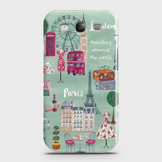 Samsung Galaxy S3 Cover - Matte Finish - London, Paris, New York Modern Printed Hard Case With Life Time Colors Guarantee