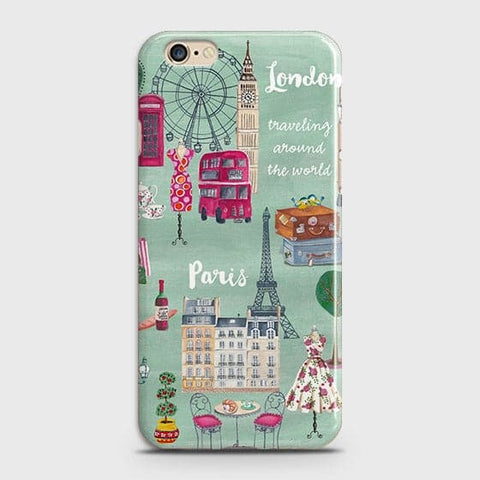 iPhone 6 Plus & iPhone 6S Plus Cover - Matte Finish - London, Paris, New York Modern Printed Hard Case Life Time Colors Guarantee