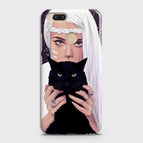 Xiaomi Mi A1 - Trendy Wild Black Cat Printed Hard Case