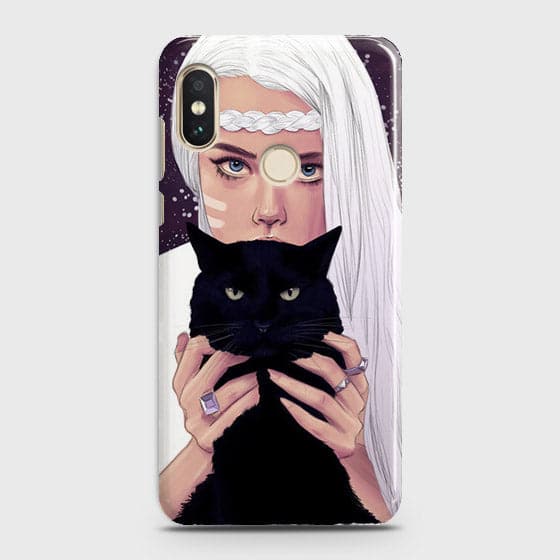 Xiaomi Redmi Y2 - Trendy Wild Black Cat Printed Hard Case Life Time Colors Guarantee