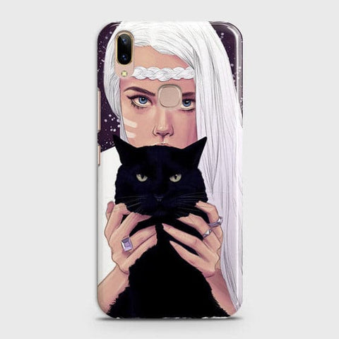 Vivo V9 / V9 Youth - Trendy Wild Black Cat Printed Hard Case With Life Time Colors Guarante