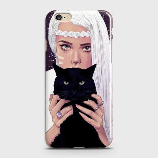 iPhone 6 Plus & iPhone 6S Plus Cover - Trendy Wild Black Cat Printed Hard Case Case With Life Time Colors Guarantee