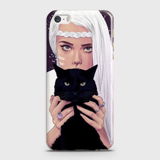 iPhone 5C Cover - Trendy Wild Black Cat Printed Hard Case With Life Time Colors Guarantee