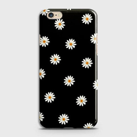 Oppo A71 Cover - Matte Finish - White Bloom Flowers with Black Background Printed Hard Case With Life Time Colors Guarantee