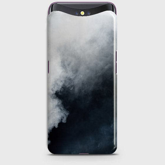 Oppo Find X Cover - Matte Finish - Trendy Misty White and Black Marble Printed Hard Case with Life Time Colors Guarantee