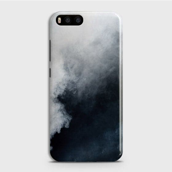 Xiaomi Mi 6 Cover - Matte Finish - Trendy Misty White and Black Marble Printed Hard Case with Life Time Colors Guarantee