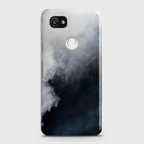 Google Pixel 2 XL Cover - Matte Finish - Trendy Misty White and Black Marble Printed Hard Case with Life Time Colors Guarantee