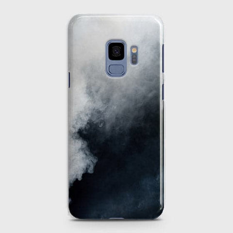 Samsung Galaxy S9 Cover - Matte Finish - Trendy Misty White and Black Marble Printed Hard Case with Life Time Colors Guarantee ( Fast Delivery )