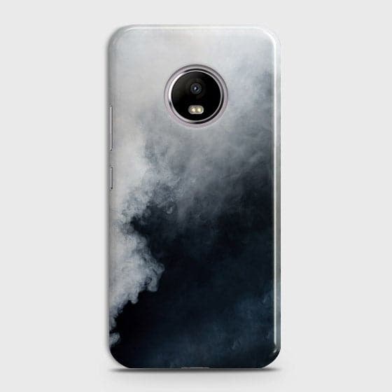 Motorola E4 Cover - Matte Finish - Trendy Misty White and Black Marble Printed Hard Case with Life Time Colors Guarantee B59