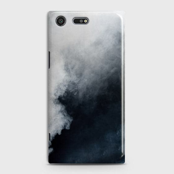 Sony Xperia XZ Premium Cover - Matte Finish - Trendy Misty White and Black Marble Printed Hard Case with Life Time Colors Guarantee