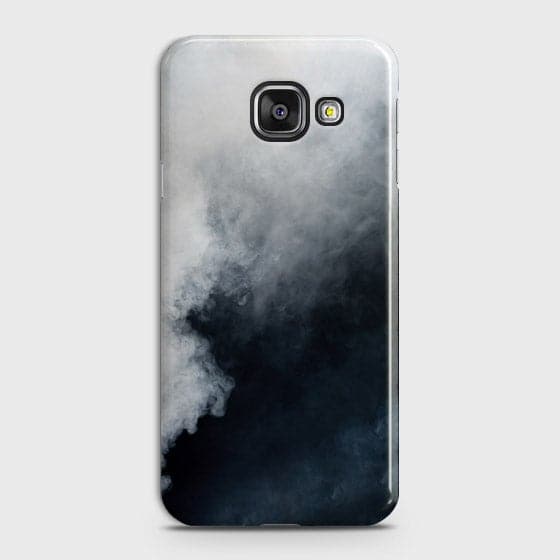 Samsung Galaxy A710 (A7 2016) Cover - Matte Finish - Trendy Misty White and Black Marble Printed Hard Case with Life Time Colors Guarantee ( Fast Delivery )