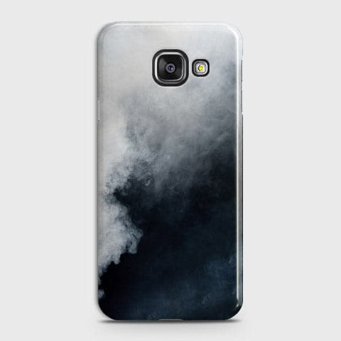 Samsung A310 Cover - Matte Finish - Trendy Misty White and Black Marble Printed Hard Case with Life Time Colors Guarantee