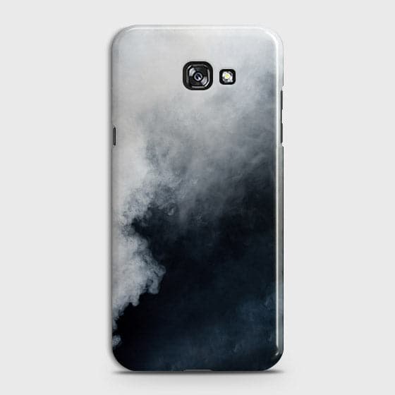 Samsung A7 2017 Cover - Matte Finish - Trendy Misty White and Black Marble Printed Hard Case with Life Time Colors Guarantee