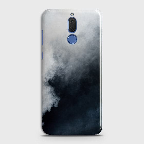Huawei Mate 10 Lite Cover - Matte Finish - Trendy Misty White and Black Marble Printed Hard Case with Life Time Colors Guarantee ( Fast Delivery )