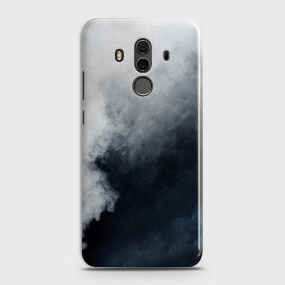 Huawei Mate 10 Pro Cover - Matte Finish - Trendy Misty White and Black Marble Printed Hard Case with Life Time Colors Guarantee